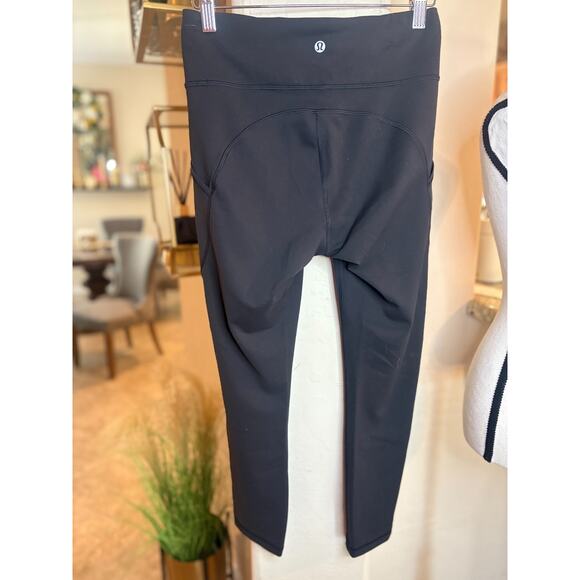 Lululemon Invigorate High-Rise Tight 23" Black Leggings Everlux Size 6 - Picture 4 of 4
